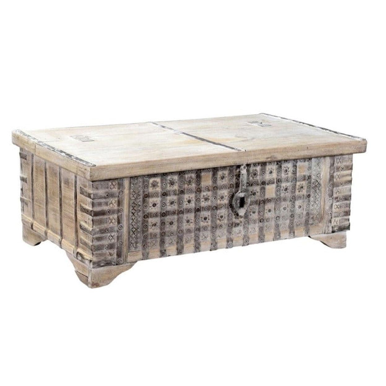 Classic Home Alta ALTA TRUNK COFFEE TABLE BLEACHED WHITE