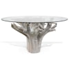 Ibolili Consoles and Other Tables Teak and Glass Dining Table