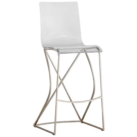 JOHNSON 30.25" BAR HEIGHT STOOL- GOLD