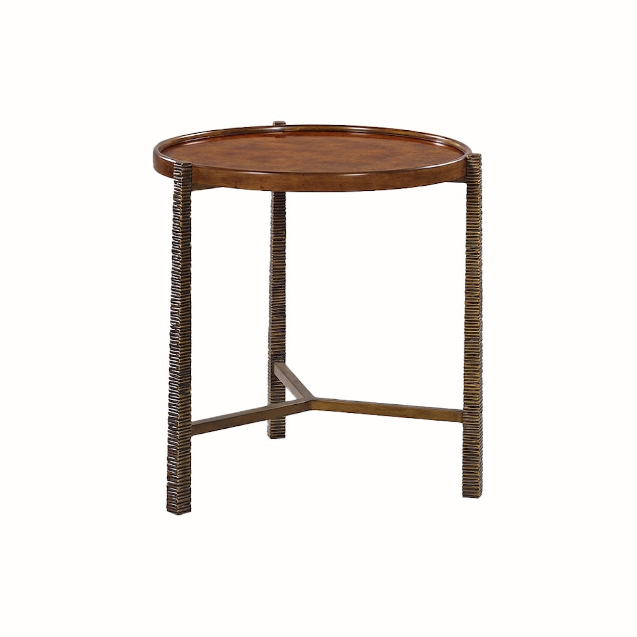 Oliver Home Furnishings End/ Side Tables THREE LEG ROUND LIP SPOT TABLE