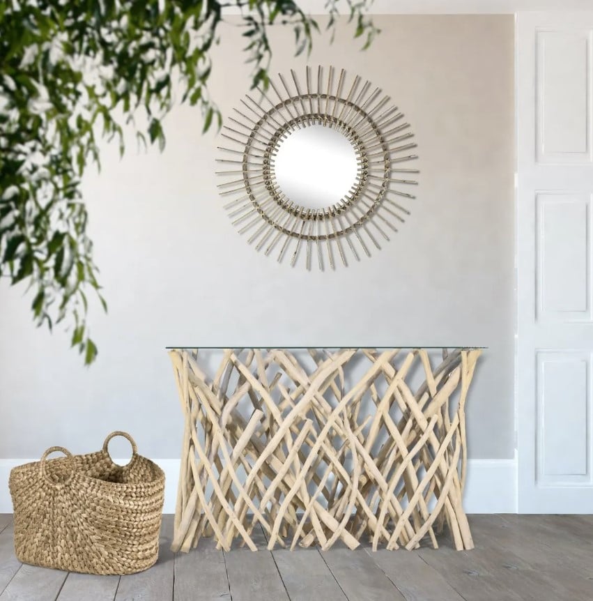 Ibolili Baskets and Sets BRAIDED WATER HYACINTH BASKET, OVAL