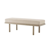 Repose Upholstered End Of Bed Bench in Twild-LE0295 Leather