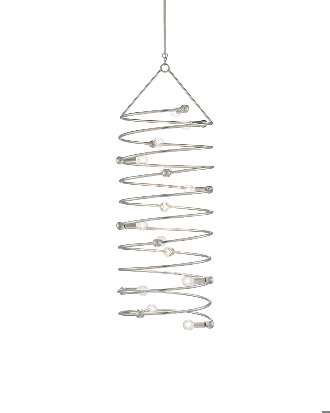 Currey & Co Lighting Chandeliers Soar Silver Chandelier