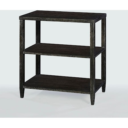 RECTANGLE TIERED END TABLE-MIDNIGHT