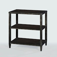 RECTANGLE TIERED END TABLE-MIDNIGHT