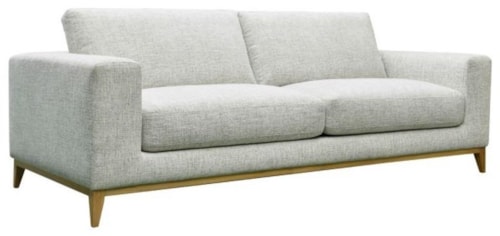 Transitional Sofa with Wood Legs