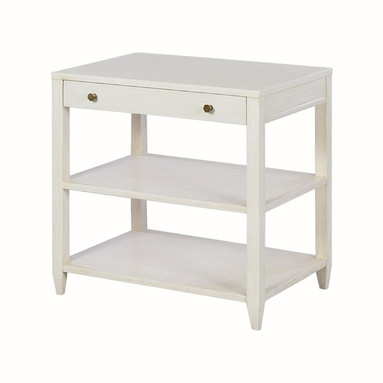 Oliver Home Furnishings End/ Side Tables WIDE SIDE TABLE- DRIFT