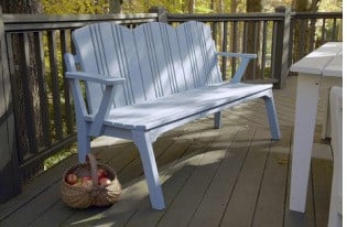 3-SEAT BENCH WITH BACK