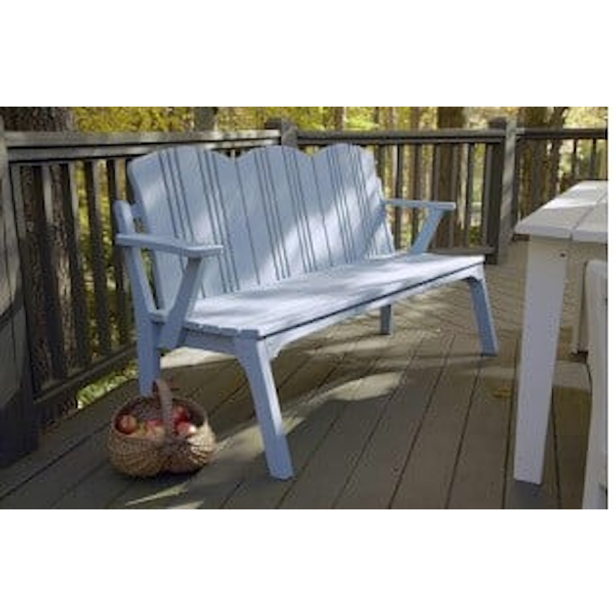 Uwharrie Chair The Carolina Preserves 3-SEAT BENCH WITH BACK