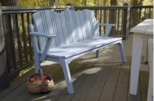 3-SEAT BENCH WITH BACK