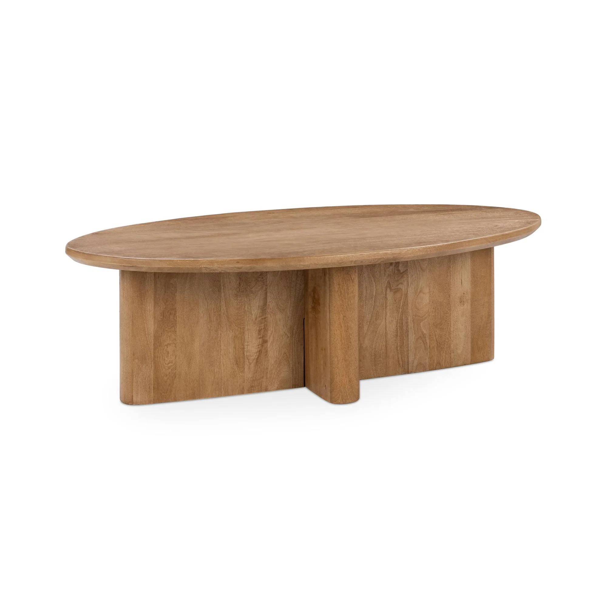 Montengo Oval Coffee Table - Natural Maple