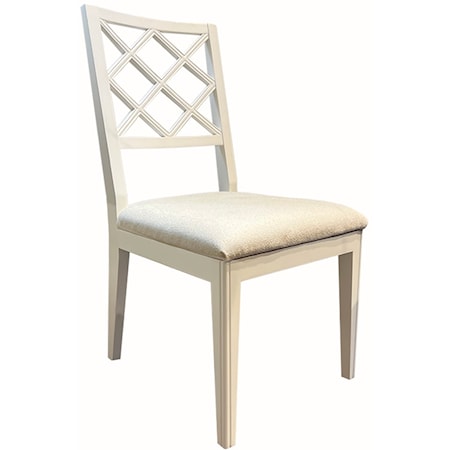 DIAMOND BACK DINING CHAIR- GHOST