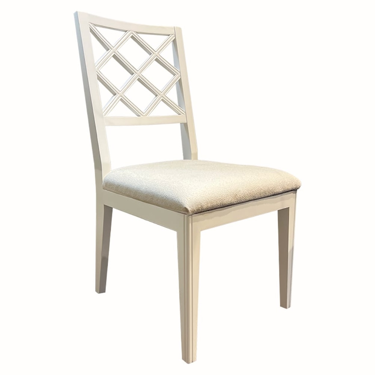 Oliver Home Furnishings Dining Chairs DIAMOND BACK DINING CHAIR- GHOST