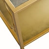 Oliver Home Furnishings Coffee Tables ANTIQUE MIRROR TOP COFFEE TABLE- GOLD