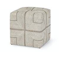 Fritz Rope Square Ottoman, Fog White