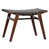 Dovetail Furniture Dovetail Accessories Camila Stool With Dark Brown Frame