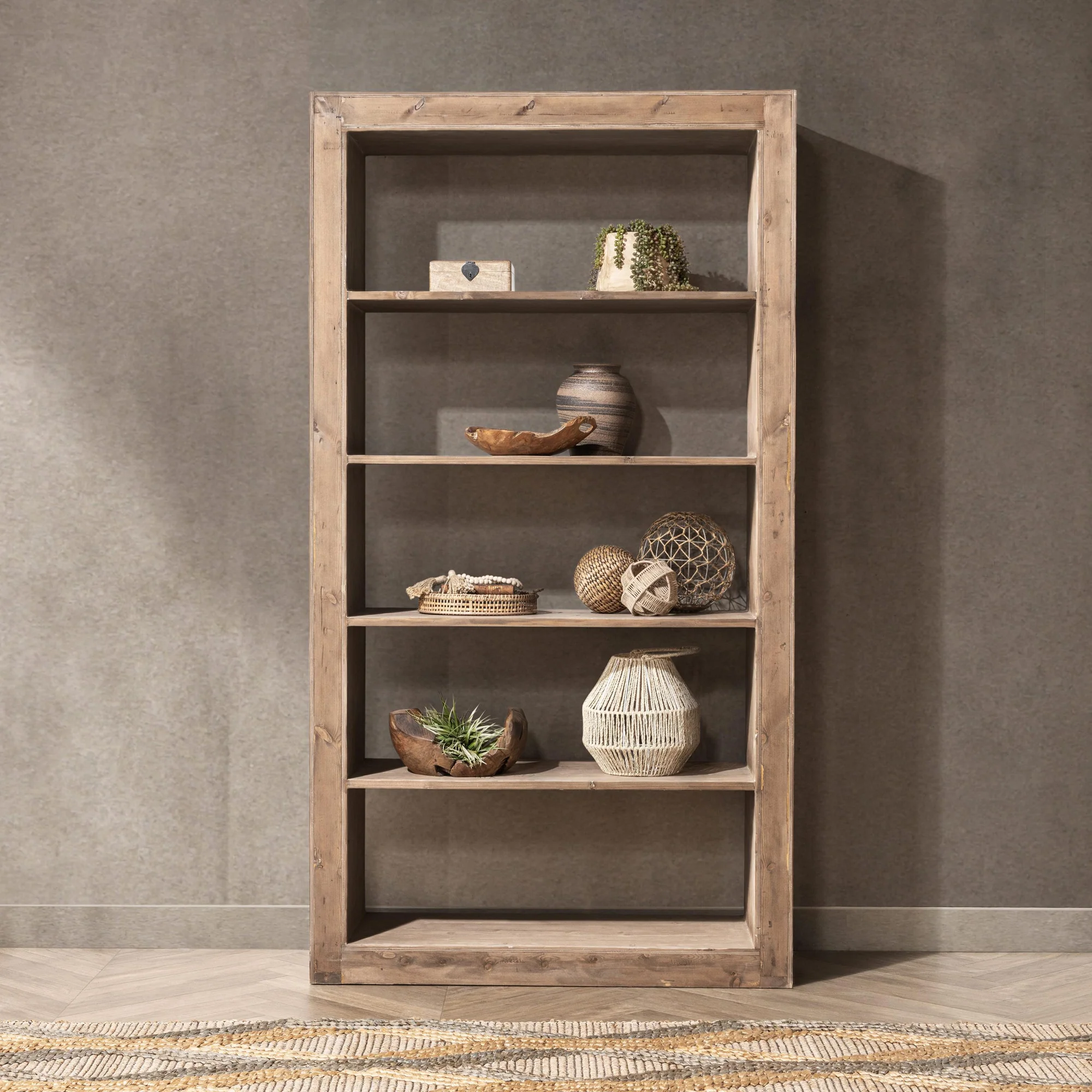 Classic Home Bookcase NALANI BOOKSHELF-NATURAL