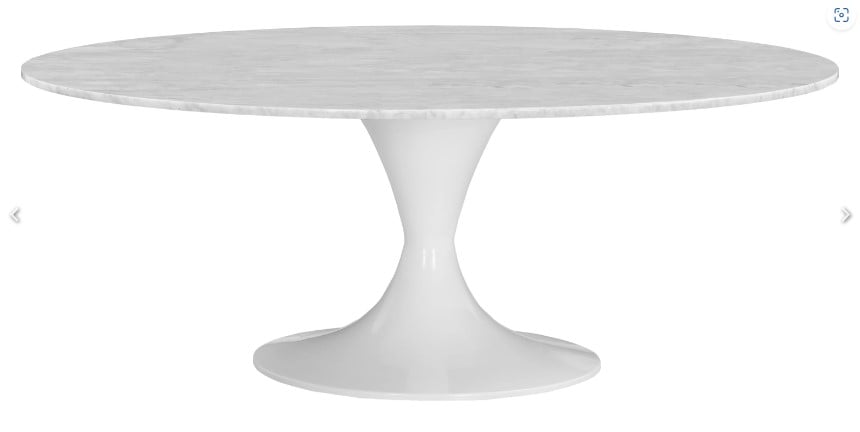 Fairfield Massimo 54" OVAL MARBLE COFFEE TABLE