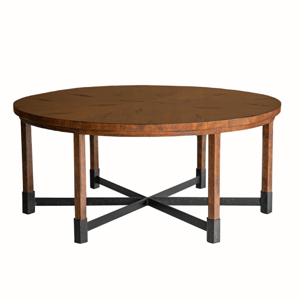 Oliver Home Furnishings Coffee Tables ROUND COFFEE TABLE- COUNTRY