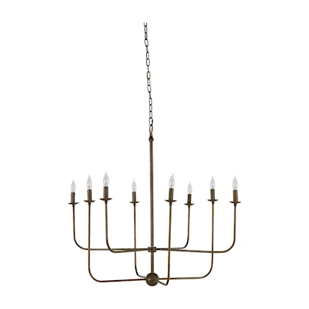 LILLY CHANDELIER- BRUSHED COPPER