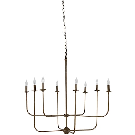 LILLY CHANDELIER- BRUSHED COPPER