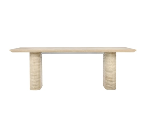 Aiden 87" Outdoor Dining Table in Beige