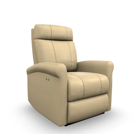 Power Space Saver Wall Recliner with Rolled Arms