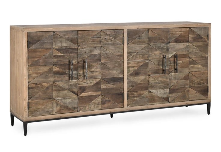 MAVERICK 4DR SIDEBOARD BROWN/NATURAL