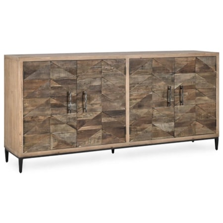 MAVERICK 4DR SIDEBOARD BROWN/NATURAL