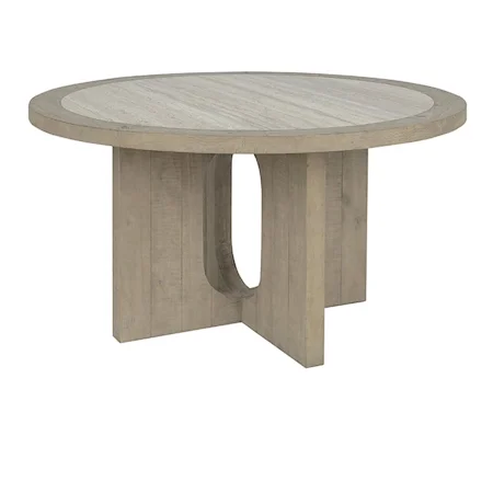 Talbot 55" Round Dining Table Natural