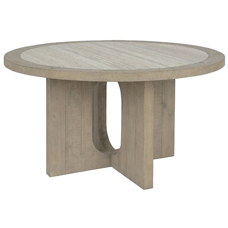 Talbot 55" Round Dining Table Natural