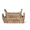 Ibolili Baskets and Sets BRAIDED WATER HYACINTH TRAY, RECT