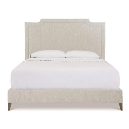 TRITON UPHOLSTERED KING BED IN CALI PROCELAIN PERFORMANCE FABRIC