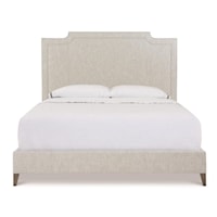 TRITON UPHOLSTERED KING BED IN CALI PROCELAIN PERFORMANCE FABRIC