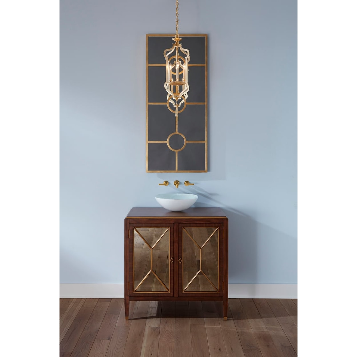 Wildwood Lamps Mirrors WALLIS WALL MIRROR- GOLD