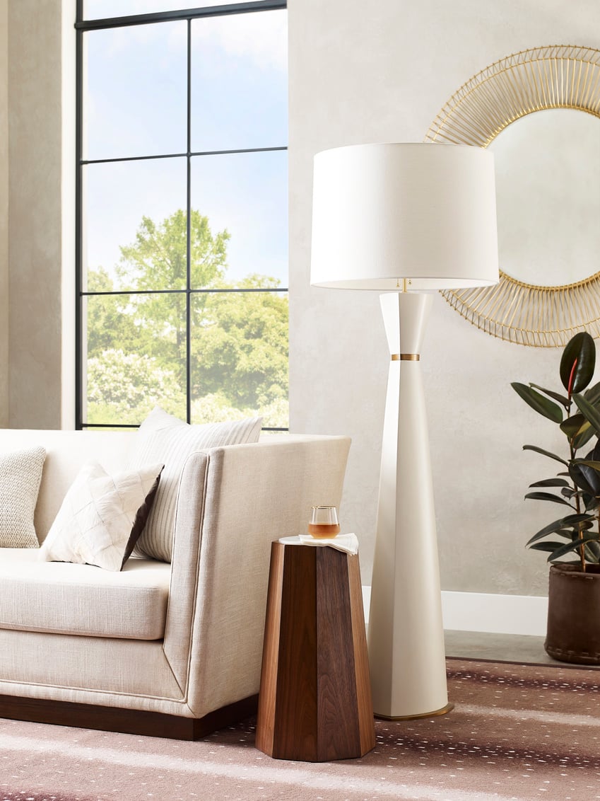 Wildwood Lamps Lighting Zuri Floor Lamp - Snow