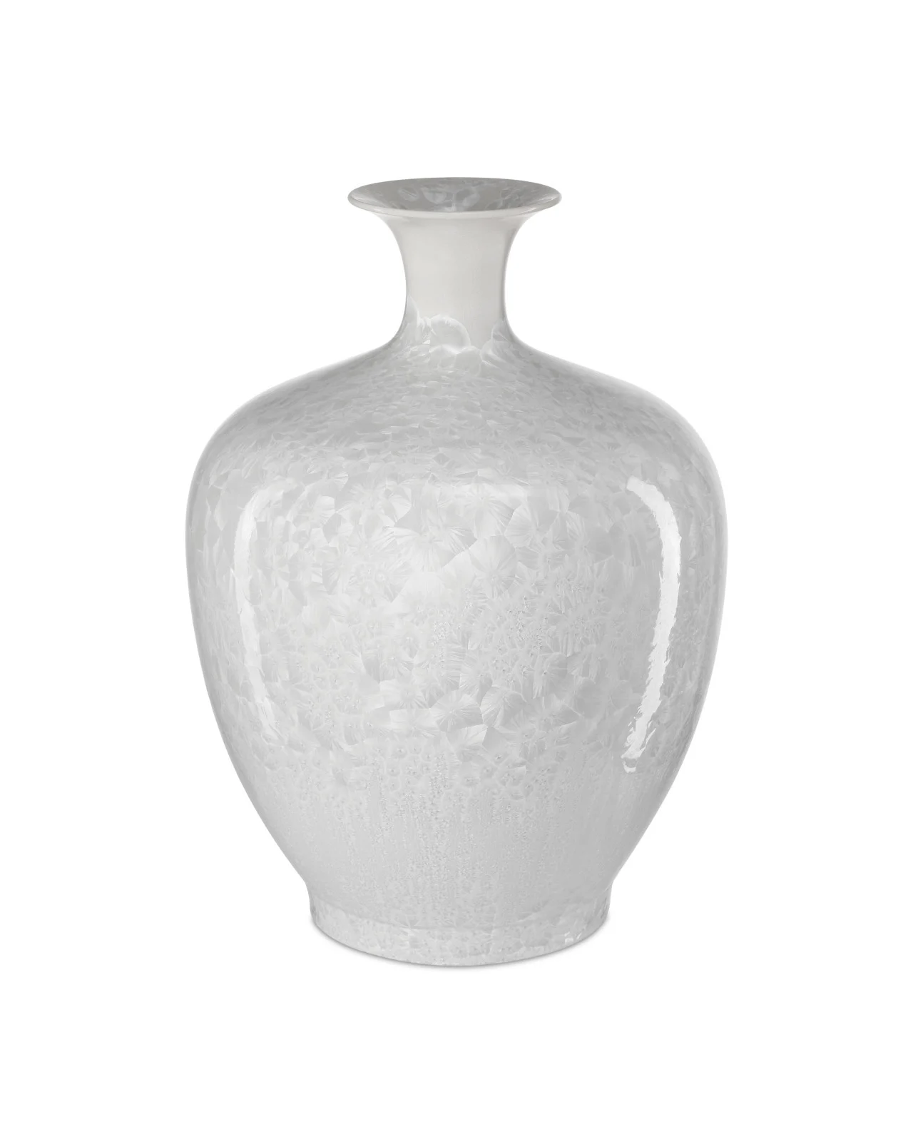 Crystalline White Vase