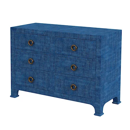 Chatham Dresser, Blue Raffia