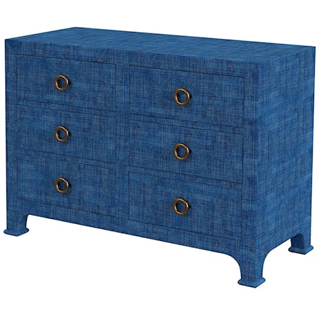 Chatham Dresser, Blue Raffia