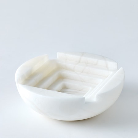 Alabaster Stepwell Bowl