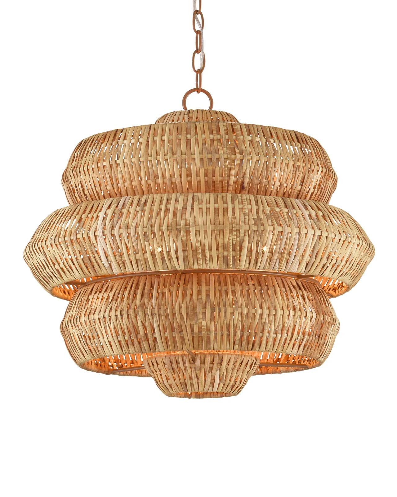 Currey & Co Lighting Chandeliers ANTIBES SM NATURAL CHANDELIER