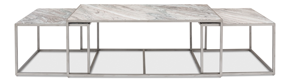 Set/3 Nesting Tables-Marble