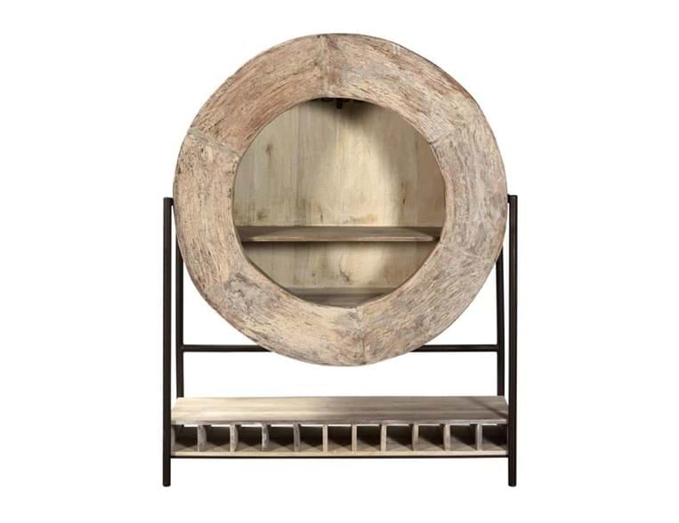 Classic Home Alta ALTA WHEEL BAR CABINET BLEACHED WHITE