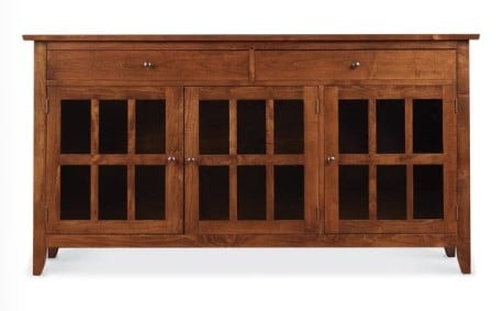 CARLISLE HALL/ TV CONSOLE, OVERHANGING TOP