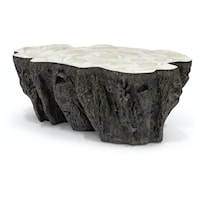 Chloe Fossil Clam Lava Coffee Table