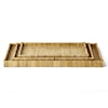 Two's Company Naturalist S/3 OVERSIZED RATTAN TRAY