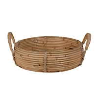 THERMAL SPA RATTAN TRAY, ROUND