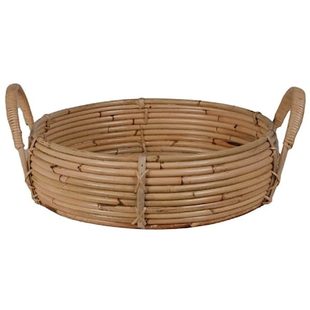 THERMAL SPA RATTAN TRAY, ROUND