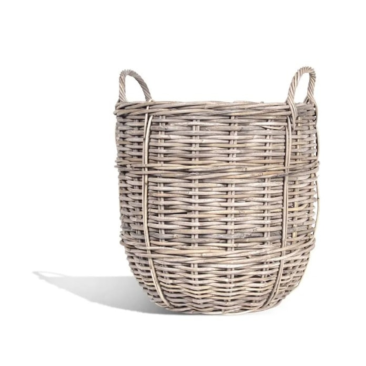 Ibolili Baskets and Sets SWEET PLUN RATTAN BASKET, ROUND- S/2