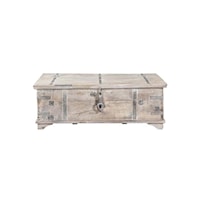 ALTA TRUNK COFFEE TABLE BLEACHED WHITE